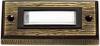 Heidemann 70301 Klingelplatte mit Namensschild 1fach Bronze 24 V/1 A