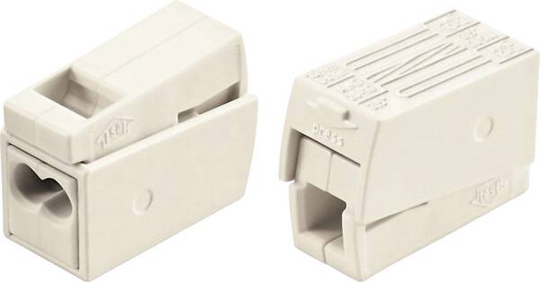 WAGO 224-112 224-112/995-015 Leuchtenklemme flexibel: 0.5-2.5 mm² starr: 1-2.5 mm² Polzahl: 3 15 St. Weiß