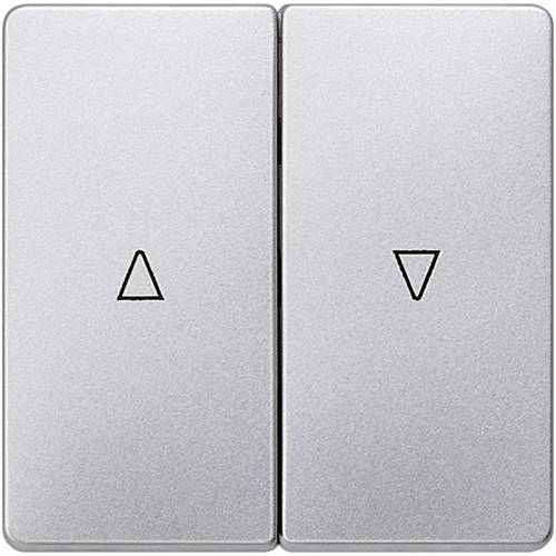 Siemens Schalterprogramm Abdeckung Jalousie-Schalter/-Taster Delta Aluminium (Metallic) 5TG6254 1 St.