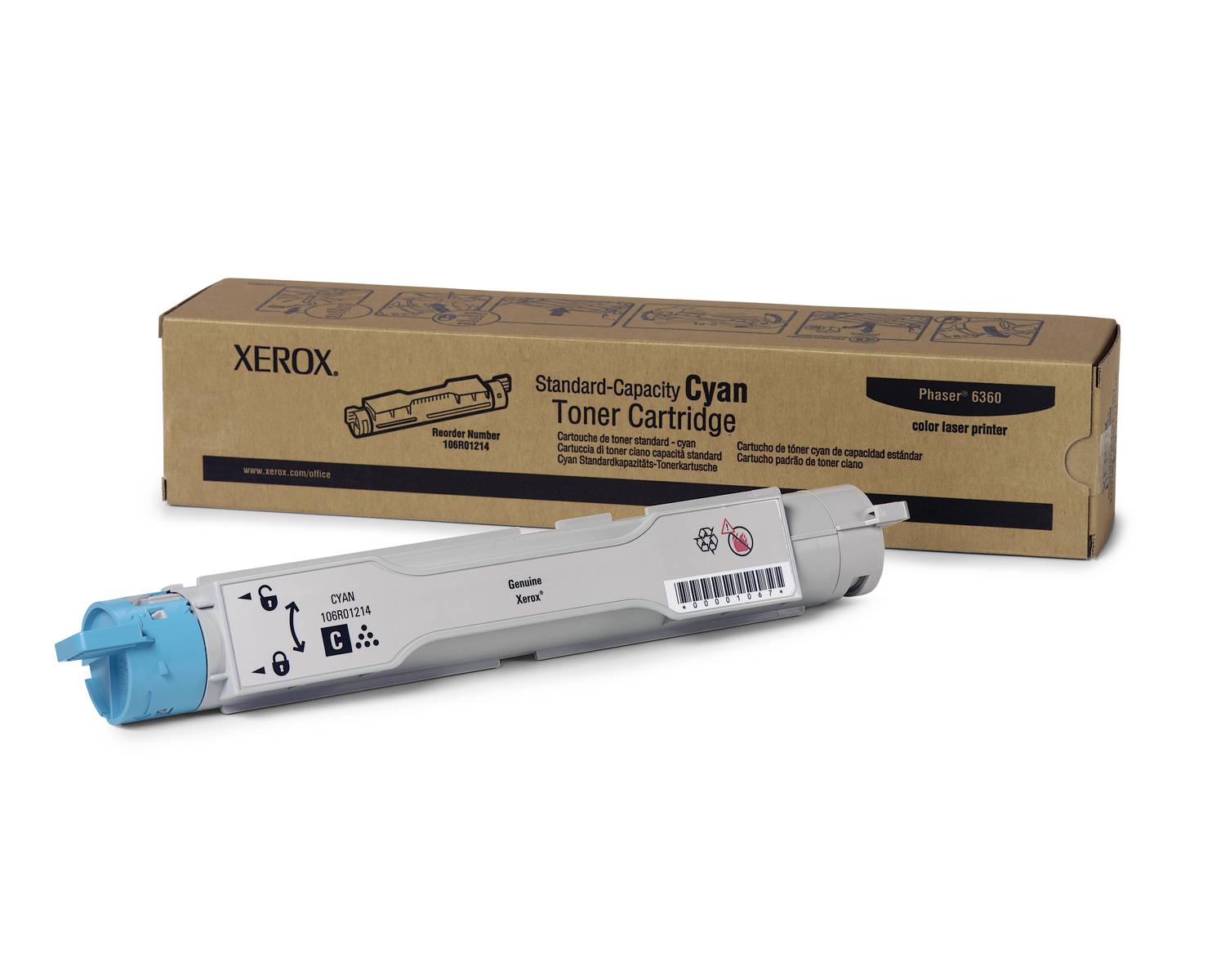 Xerox Phaser 6360 - Cyan - original - Tonerpatronefür Phaser 6360DA - 6360DB --1