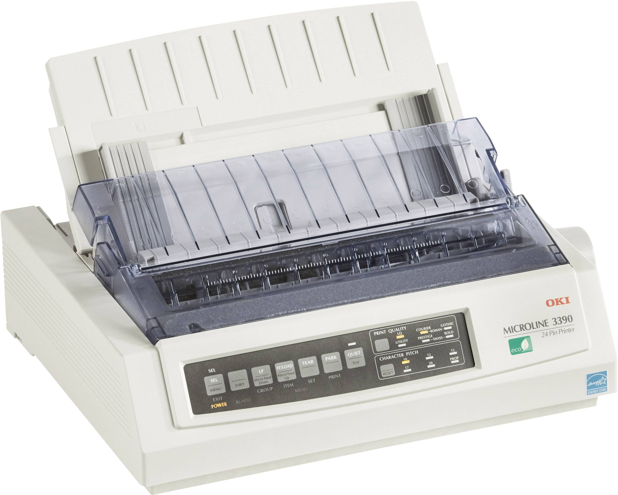OKI ML 3390 eco Nadeldrucker 390 Zeichen/s 24-Nadel-Druckkopf, Schmaler Einzug, Druckbreite 80 Zeichen USB, Parallel-2