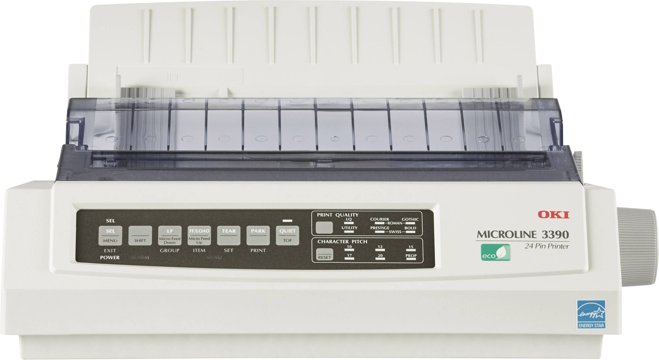 OKI ML 3390 eco Nadeldrucker 390 Zeichen/s 24-Nadel-Druckkopf, Schmaler Einzug, Druckbreite 80 Zeichen USB, Parallel-5