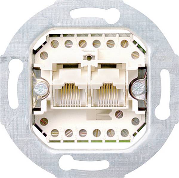 GIRA Schalterprogramm  Einsatz UAE-/IAE-/ISDN-Steckdose Standard 55, E2, Event Klar, Event, Event Opak, Esprit, ClassiX, System 55  019000 1 St.