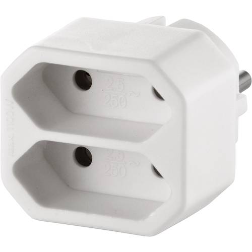 Basetech 1596298 1 Stück Steckdosen-Verteiler Weiß