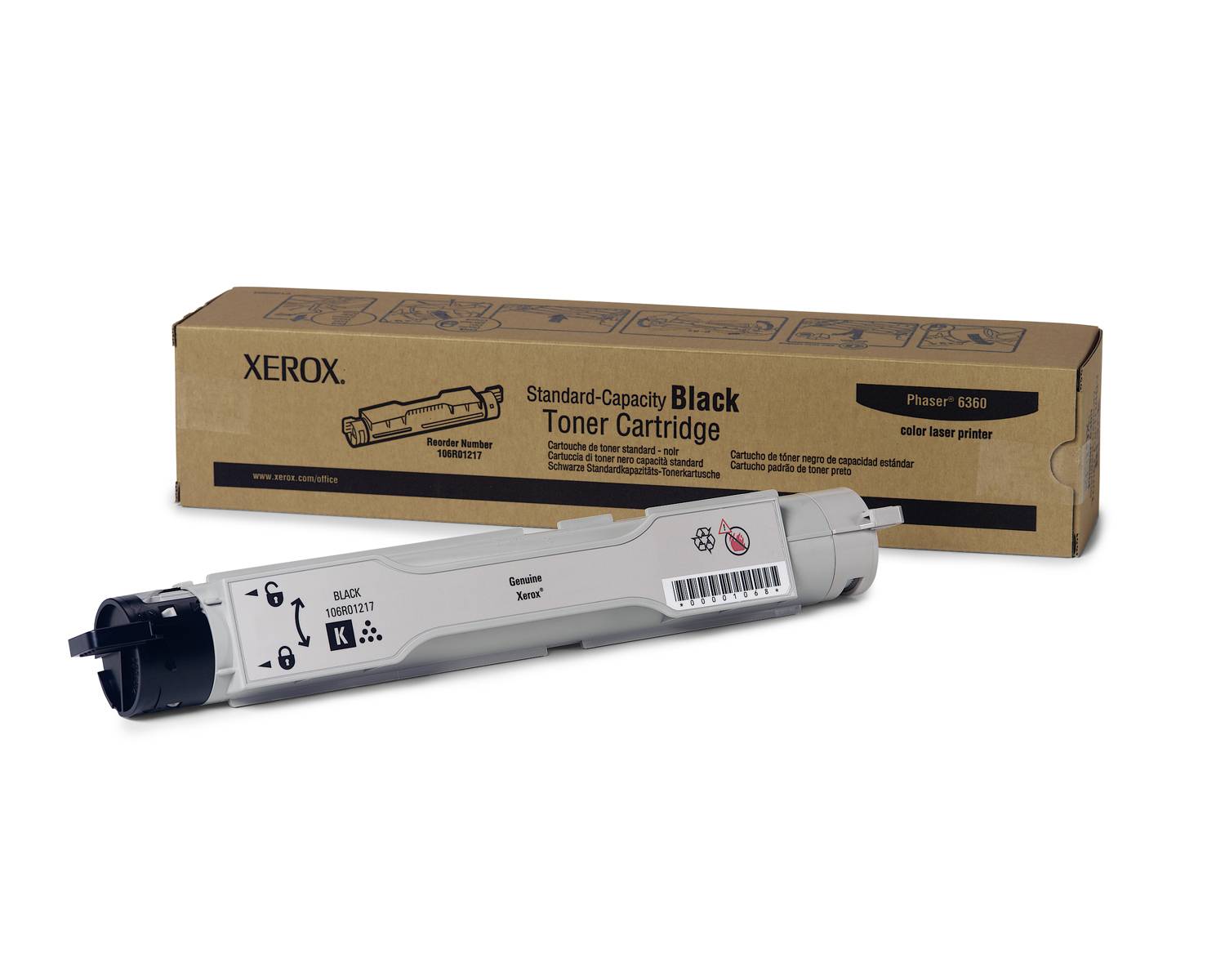 Xerox Phaser 6360 - Schwarz - Original - Tonerpatrone - für Phaser 6360DA, 6360DB, 6360DN, 6360DT, 6360DX, 6360N-1