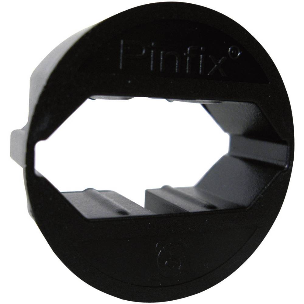 adapter voor contactdoos Pinfix® zwart Zwart