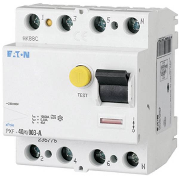 Eaton 236776 PXF-40/4/003-A FI-Schutzschalter  A   4polig 40 A 0.03 A 400 V