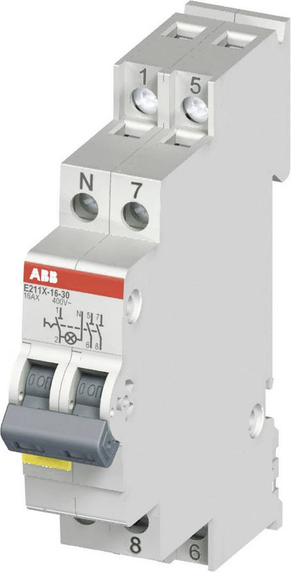 Ausschalter mit LED 16 A 2 Schließer 250 V/AC, 400 V/AC ABB 2CCA703110R0001