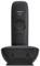 Ein schnurloses Gigaset A415 Telefon mit Basisstation. Schwarzes Design, hauptsächlich verwendet für Anrufe in Haushalten oder Büros.