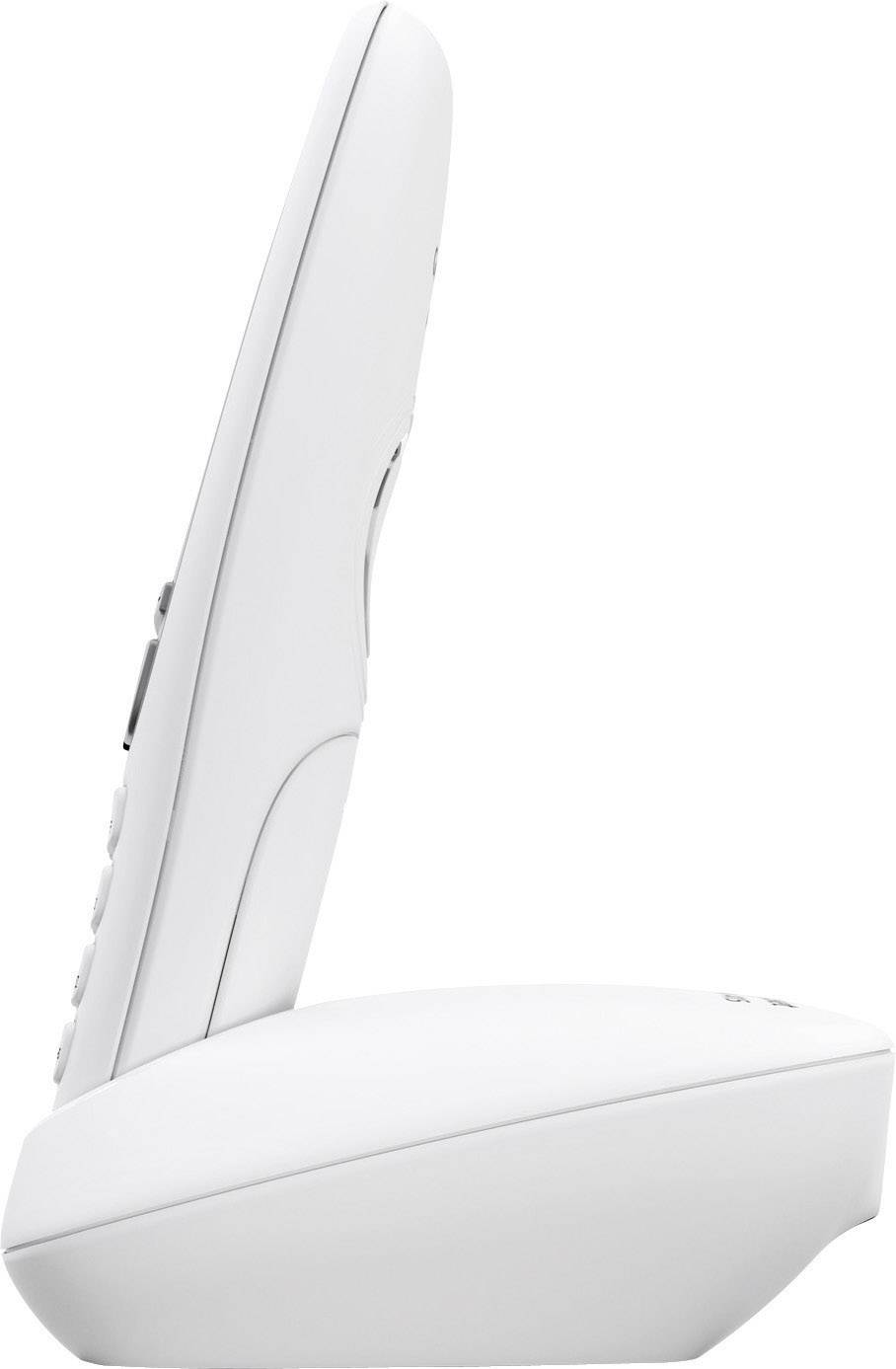 Ein weißes, vertikales Ergonomisches Design-Maus-Produkt von der Seite gezeigt, Fokus auf funktionalen, minimalen Stil.