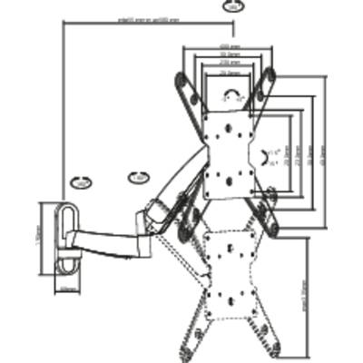 Industrieroboter, der an einer Maschine arbeitet. Die Zeichnung zeigt den Roboterarm mit Greifmechanismus, der präzise Bewegungen ausführt.