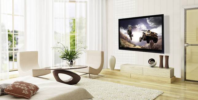 Fernseher als fester Bestandteil eines Wohnzimmers