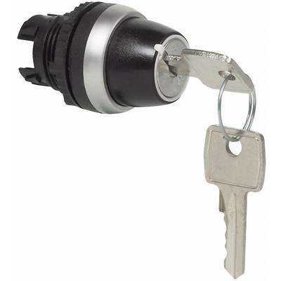 BACO L21LB00 L21LB00 Schlüsselschalter Frontring Kunststoff, verchromt  Schwarz, Chrom 1 x 45 °  1 St. 