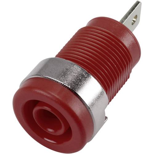 TRU COMPONENTS 6239C26DN Sicherheits-Laborbuchse Buchse, Einbau vertikal Stift-Ø: 4 mm Rot 1 St.