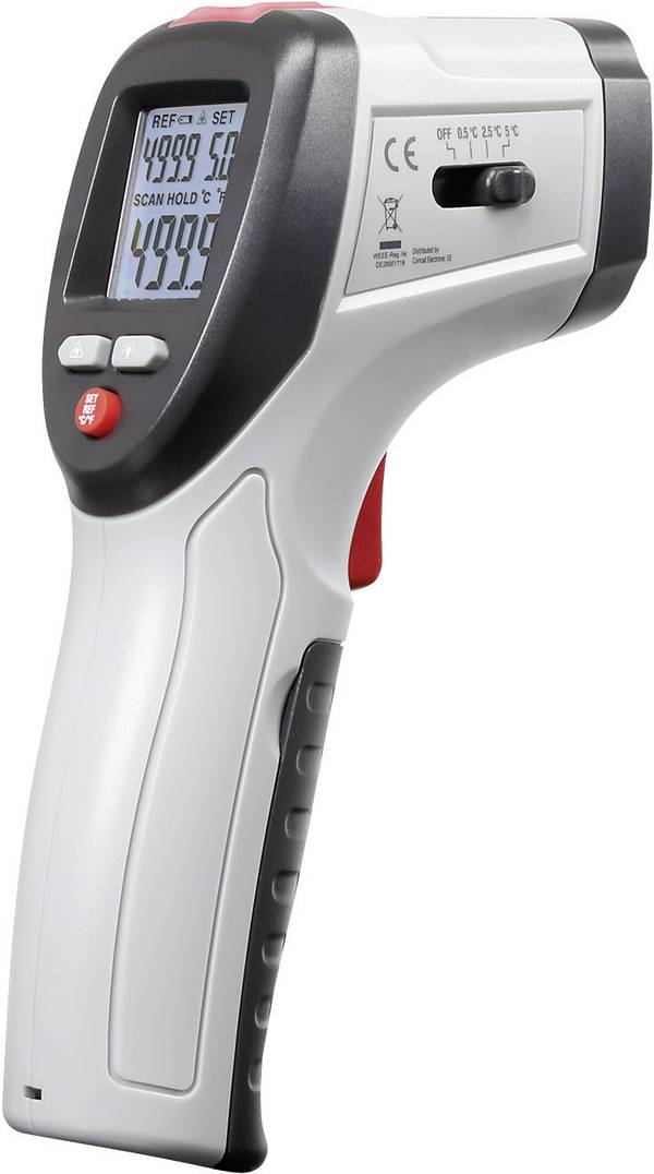 VOLTCRAFT IRF 260-10S Infrarot-Thermometer kalibriert (ISO) Optik 10:1 -50 - +260 °C Pyrometer