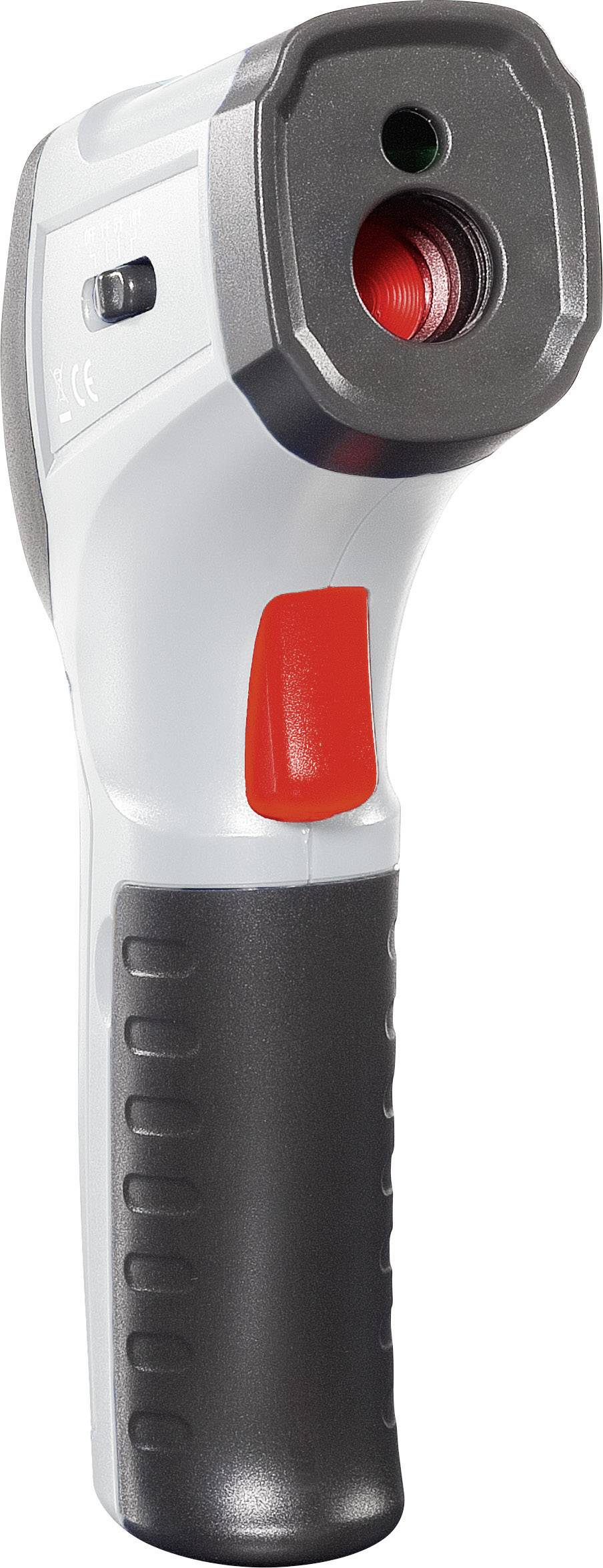 Infrarot-Temperaturmessgerät mit digitalem Display und ergonomischem Griff, hauptsächlich in der Technik und Industrie verwendet.
