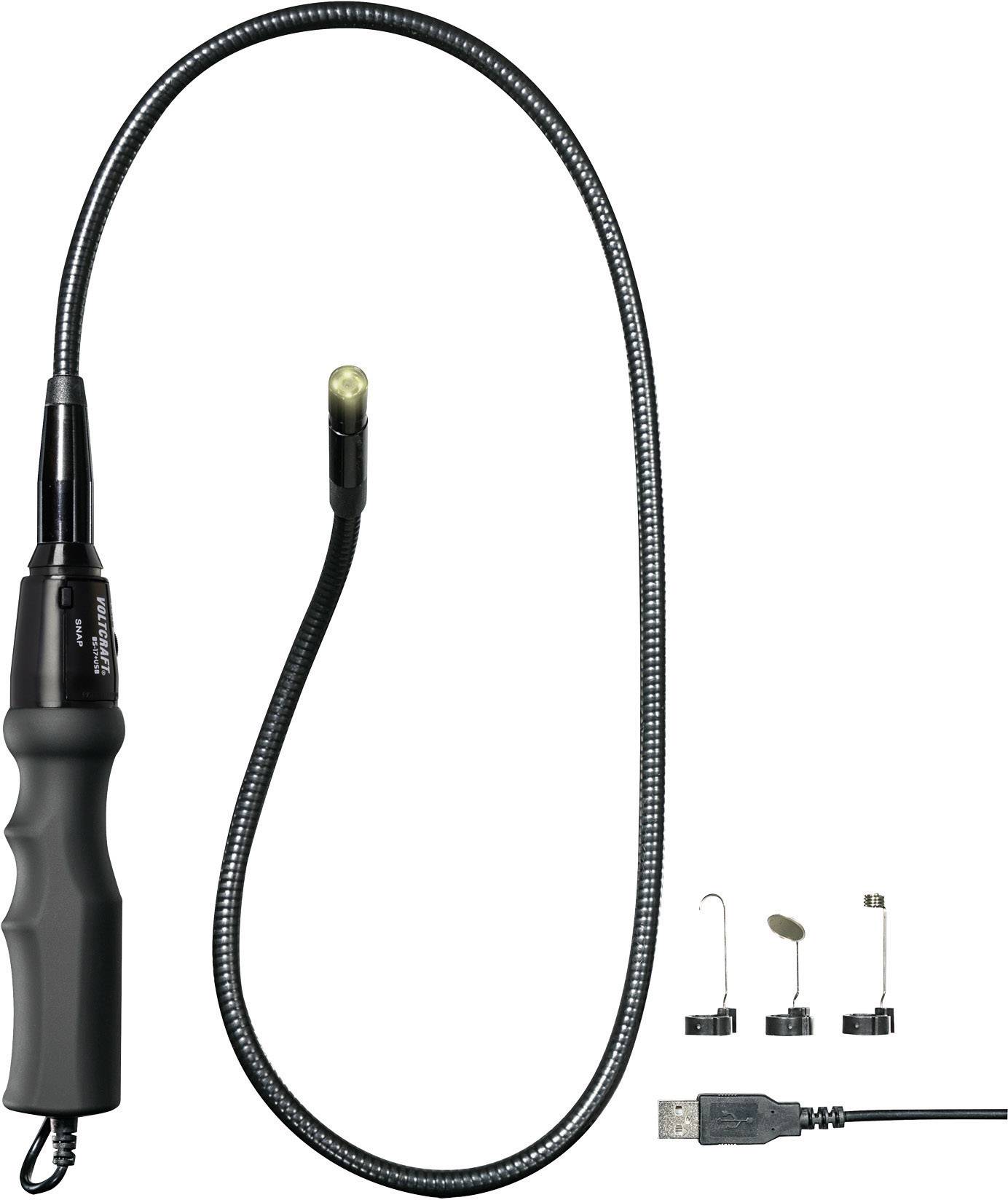 VOLTCRAFT USB-Endoskop VOLTCRAFT BS-17+ Sonden-Ø: 8 mm Sonden-Länge: 93 cm Bild-Funktion, Video-Funk