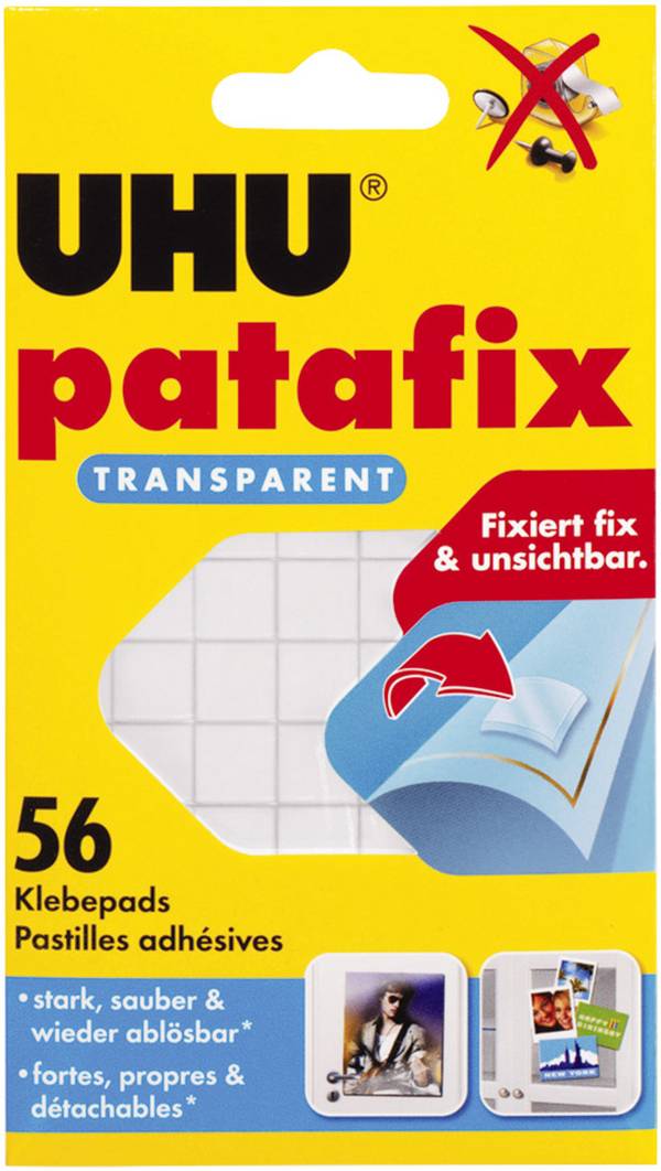 UHU patafix 48815 48815 Doppelseitige Klebepads UHU® Patafix Transparent  56 St.