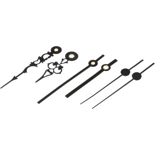 Zeigersatz Antik + Modern Aluminium Schwarz