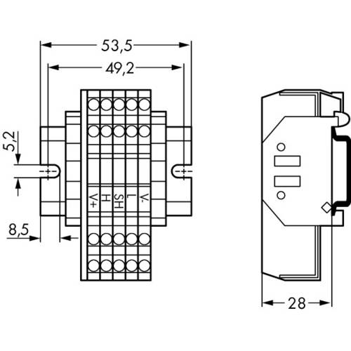 WAGO 810-901/000-001 Abzweigeinheit 1 St.