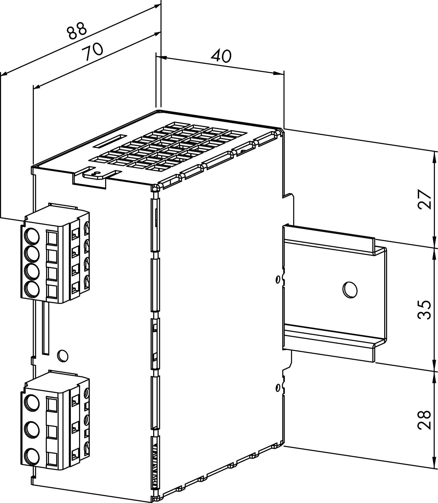 WAGO 787-601 Hutschienen-Netzteil (DIN-Rail) 12 V/DC 2 A 24 W Inhalt 1 St.
