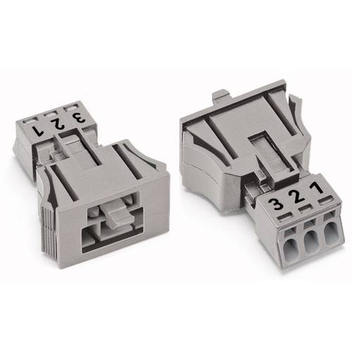 Thumbnail - WAGO 890-733 Netz-Steckverbinder WINSTA MINI Stecker, gerade Gesamtpolzahl: 3 16 A Weiß 50 St.