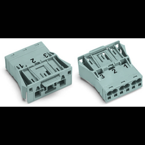 Thumbnail - WAGO 770-2353 Netz-Steckverbinder WINSTA MIDI Stecker, gerade Gesamtpolzahl: 3 25 A Orange 100 St.