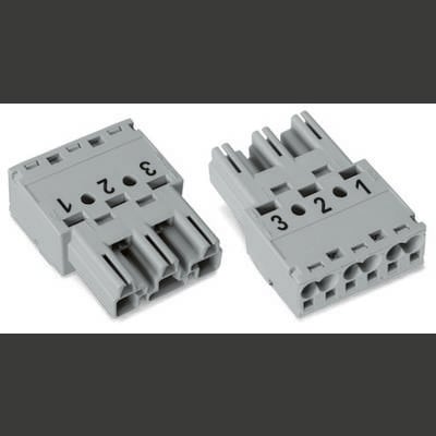 WAGO 770-293/081-000 Netz-Steckverbinder WINSTA MIDI Stecker, gerade Gesamtpolzahl: 3 25 A Pink 100 St. 