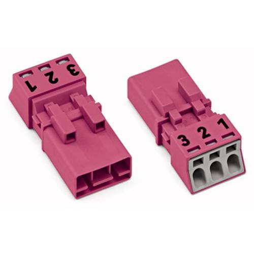 WAGO 890-253/060-000 Netz-Steckverbinder WINSTA MINI Stecker, gerade Gesamtpolzahl: 3 16 A Grau 50 St.