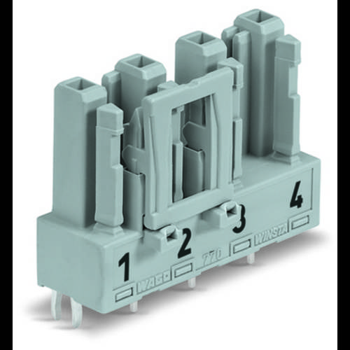 WAGO 770-804 Netz-Steckverbinder WINSTA MIDI Buchse, Einbau vertikal Gesamtpolzahl: 4 25 A Schwarz 50 St.