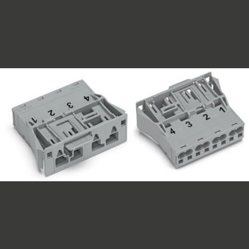 Thumbnail - WAGO 770-754/062-000 Netz-Steckverbinder WINSTA MIDI Stecker, gerade Gesamtpolzahl: 4 25 A Grau 100 St.