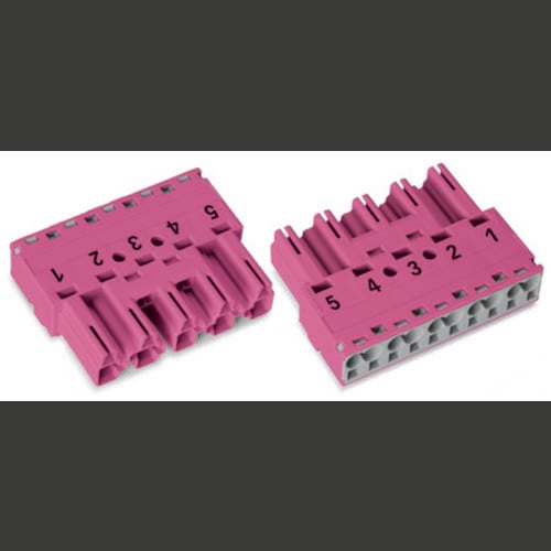 WAGO 770-275 Netz-Steckverbinder WINSTA MIDI Stecker, gerade Gesamtpolzahl: 5 25 A Hellgrün 50 St.