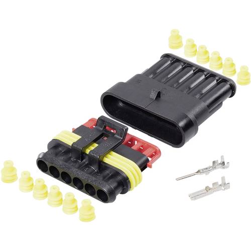 TE Connectivity Superseal Set AMP-Superseal 1.5mm Series Polzahl Gesamt 6 Rastermaß: 6 mm 30S007 1 Set