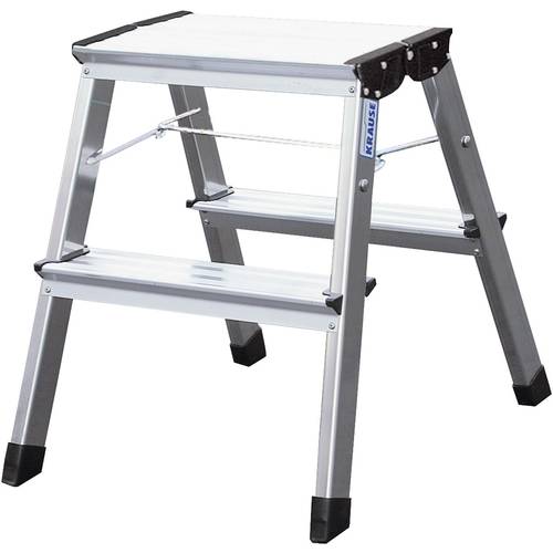 Thumbnail - Krause MONTO Treppy 130013 Aluminium Montagetritt klappbar Arbeitshöhe (max.): 2.45 m Silber 2 kg