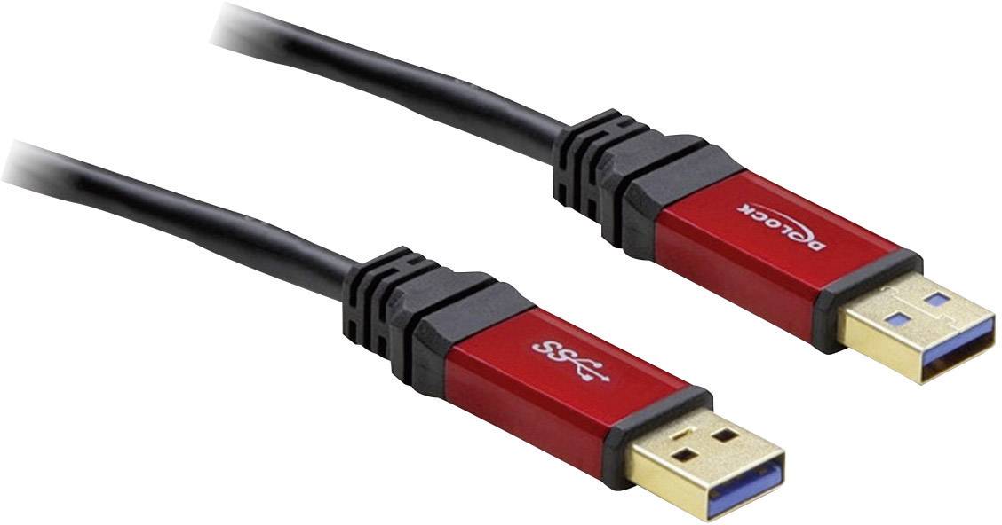 DELOCK Kabel USB 3.0 rot  A-A St/St 2.0m