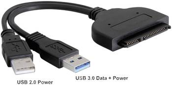 Adapter von SATA-Kombibuchse auf USB