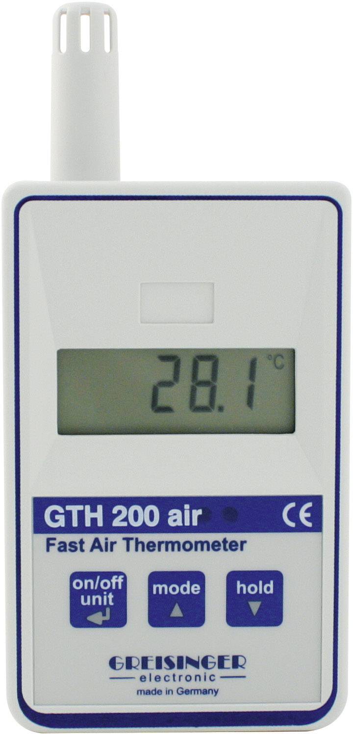 Teploměr Greisinger GTH 200 AIR 601863-ISO, -20 - +70 °C, typ senzoru Pt1000, Kalibrováno dle: ISO