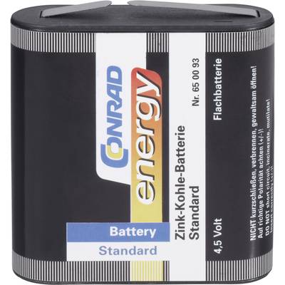 Conrad energy 3LR12 Flach-Batterie Zink-Kohle 2000 mAh 4.5 V 1 St.