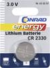 Conrad energy Knopfzelle CR2330 3 V 1 St. 260 mAh Lithium CR2330