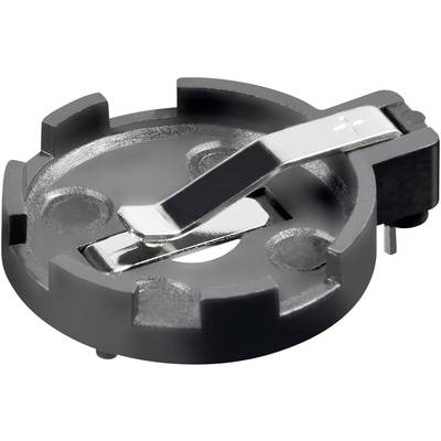 Goobay 23203 Knopfzellenhalter 1x CR 2016, CR 2020, CR 2025, CR 2032 Horizontal, Printlötfahnen (L x B x H) 27.6 x 22.8