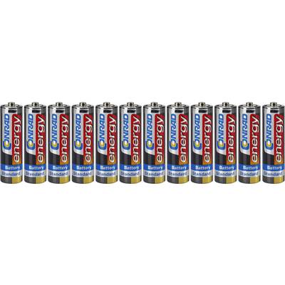 Conrad energy R06 Mignon (AA)-Batterie Zink-Kohle  1.5 V 12 St.