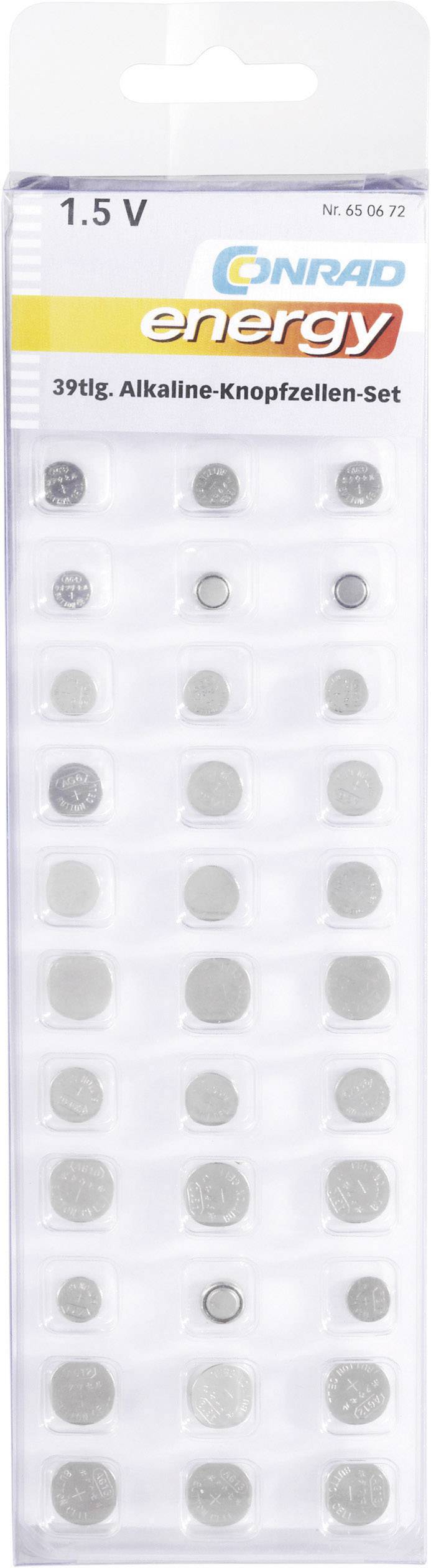 Conrad Energy Knopfzellen Set Je 3x Ag 1 Ag 2 Ag 3 Ag 4 Ag 5