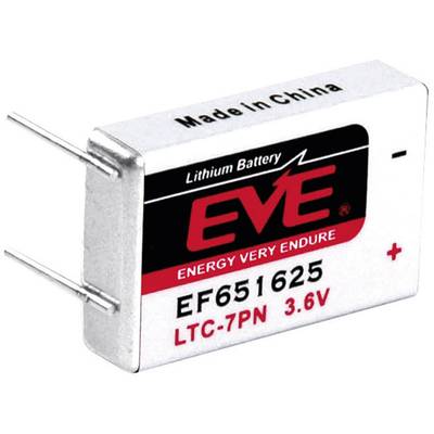 EVE EF651625 Spezial-Batterie LTC-7PN U-Lötpins Lithium 3.6 V 750 mAh 1 St.