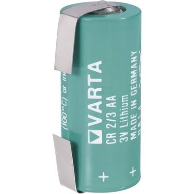 Varta CR2/3 LF Spezial-Batterie CR 2/3 AA LF U-Lötfahne Lithium 3 V 1350 mAh 1 St.