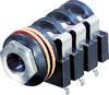 Rean AV NYS215 Klinken-Steckverbinder 6.35 mm Buchse, Einbau horizontal Polzahl: 3 Stereo Schwarz 1 St.