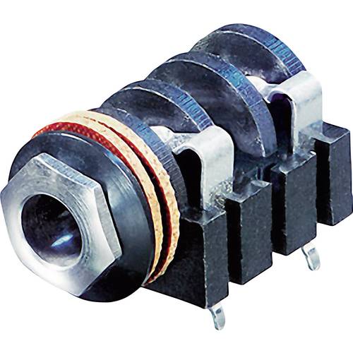 Rean AV NYS2152 Klinken-Steckverbinder 6.35 mm Buchse, Einbau horizontal Polzahl: 2 Mono Schwarz 1 St.