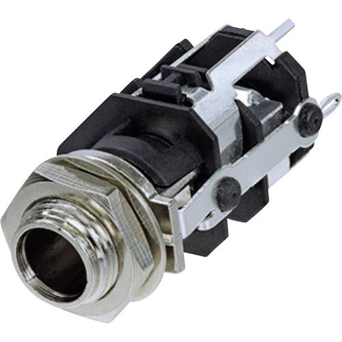Rean AV RJ5VM Klinken-Steckverbinder 6.35 mm Buchse, Einbau vertikal Polzahl: 5 Stereo Schwarz 1 St.