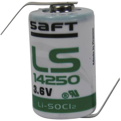 Saft LS 14250 HBG Spezial-Batterie 1/2 AA Z-Lötfahne Lithium 3.6 V 1200 mAh 1 St.