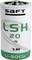 Lithium-Batterie, Marke 'SAFT', Modell 'LSH 20', Spannung 3,6V, Chemie: Li-SOCl2.