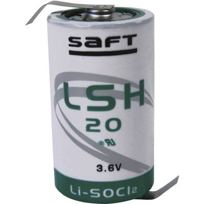 Saft LSH 20 HBG Spezial-Batterie Mono (D) Z-Lötfahne Lithium 3.6 V 13000 mAh 1 St.